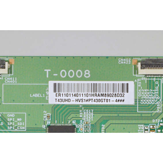 T-CON T-0008 T43UHD-HVS1 PT430GT01-4